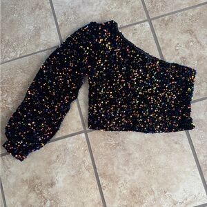 NWOT Sequin Crop Top
